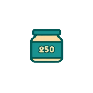 250g jars
